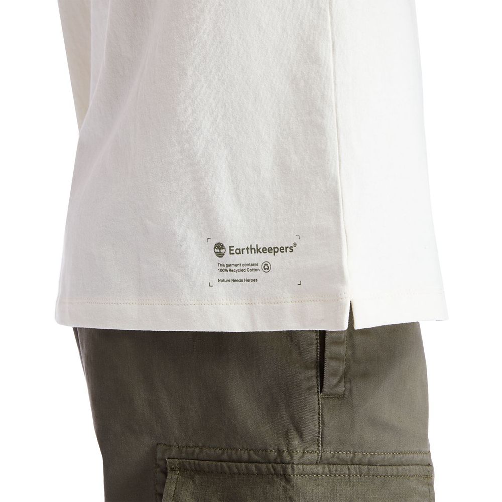 Camisetas Masculino - Timberland Ecoriginal Ek+ Short-Sleeve - LCYJZ2695 - Branco